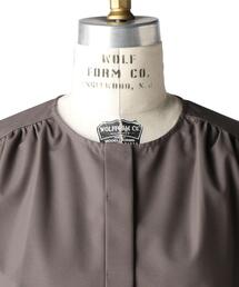 Drawer（ドゥロワー）の「Drawer ウェザーノーカラーギャザーブラウス