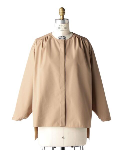 Drawer（ドゥロワー）の「Drawer ウェザーノーカラーギャザーブラウス