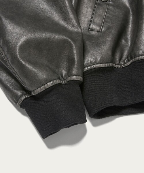 MONKEY TIME（モンキータイム）の「レザーライク ボンバー ジャケット