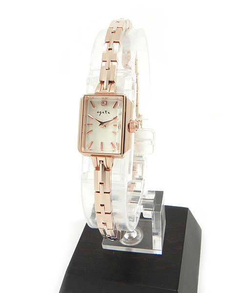 agete（アガット）の「AGETE15PG時計 ジュエリーウォッチ（アナログ