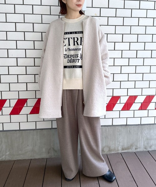 LEPSIM（レプシィム）の「ライトボアミドルコート 961528（ノーカラー