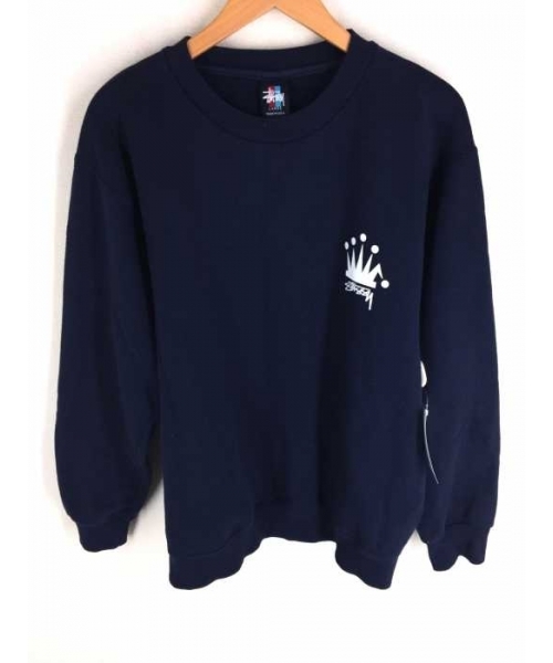 ブランド古着】赤青タグ 王冠プリント クルーネックスウェット