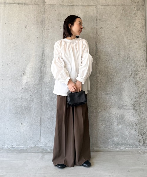 ボリュームギャザースリーブブラウス（シャツ/ブラウス）｜select MOCA