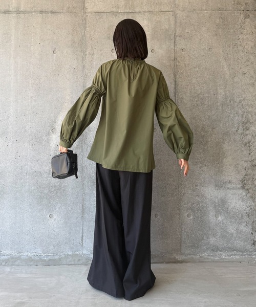 ボリュームギャザースリーブブラウス（シャツ/ブラウス）｜select MOCA