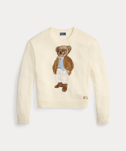 Polo ベア コットン クルーネック セーター（ニット/セーター）｜POLO