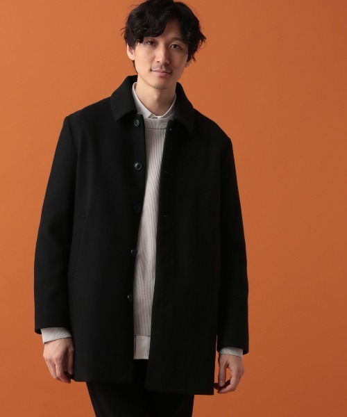セール】軽やかストレッチショートステンカラーコート/194299（ステン