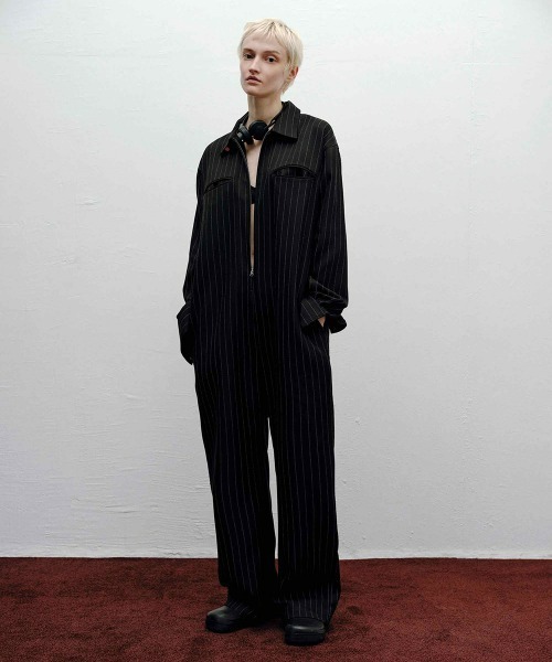 TODAYFUL（トゥデイフル）の「Stripe Zip Combinaison（つなぎ