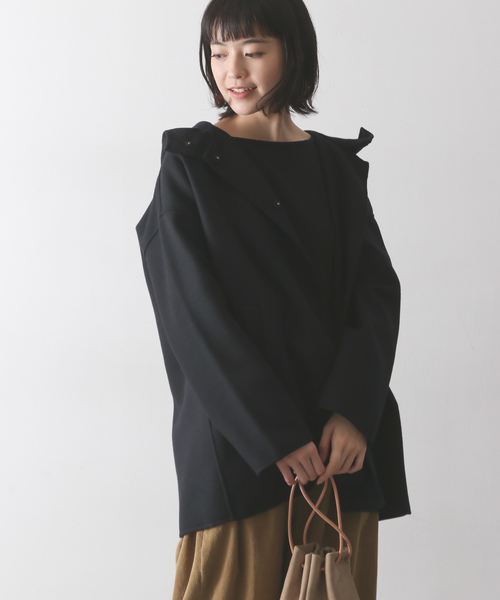 かぐれ（カグレ）の「ウールフードショートコート（その他アウター