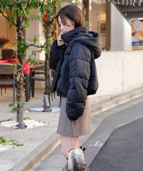 Kastane（カスタネ）の「*【フード取り外し可】ラグランショート中綿