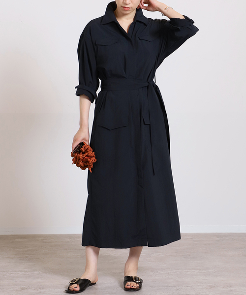 セール】ワーク シャツワンピース（ワンピース）｜VERMEIL par iena