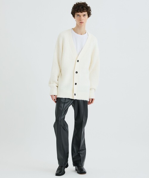 LiNoH（リノー）の「ALPACA SHAGGY CARDIGAN/アルパカシャギーニット