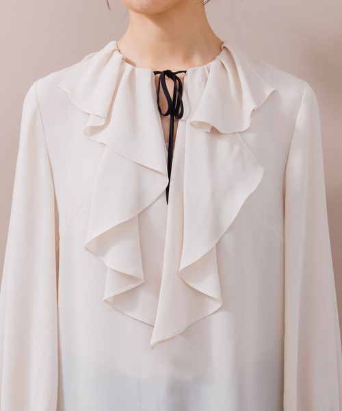 chaco】ラッフルフリルブラウス単品/セレモニー/卒業式（卒園式）/入学