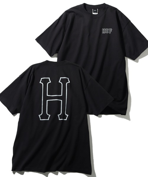 セール】【HUF/ハフ】H S/S TEE/HロゴプリントハーフスリーブTシャツ