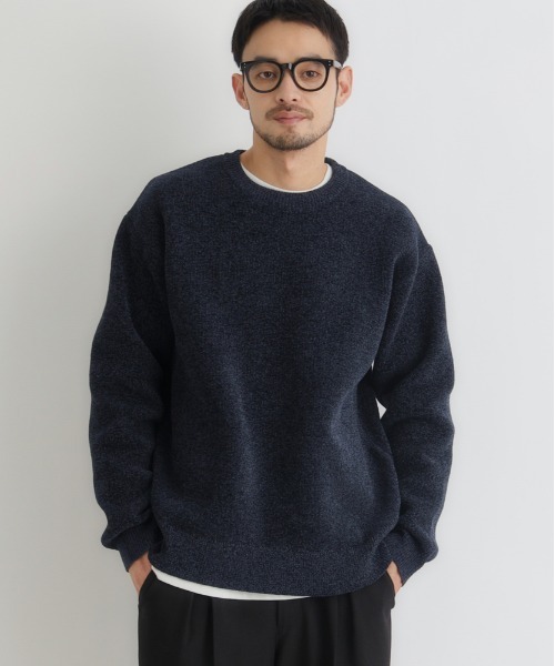 セール】【BACK NUMBER】モールジャガードクルーネックセーター