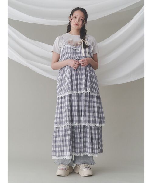 merry jenny（メリージェニー）の「チェックティアードワンピース