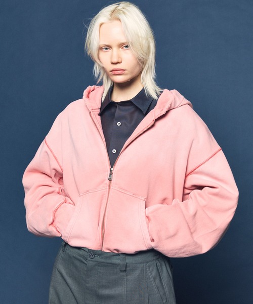 UNISEX》Prime-Over Fade Sweat Zip Hoodie/プライムオーバーフェード