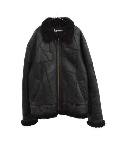 ブランド古着】パッチワーク シェアリング ムートン ジャケット