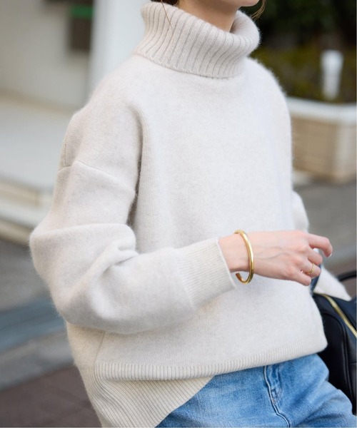 SLOBE IENA（スローブイエナ）の「FOX混タートルネックニット