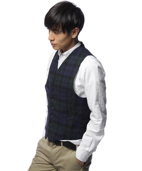 BEAMS PLUS（ビームスプラス）の「BEAMS PLUS / ハリスツイードベスト
