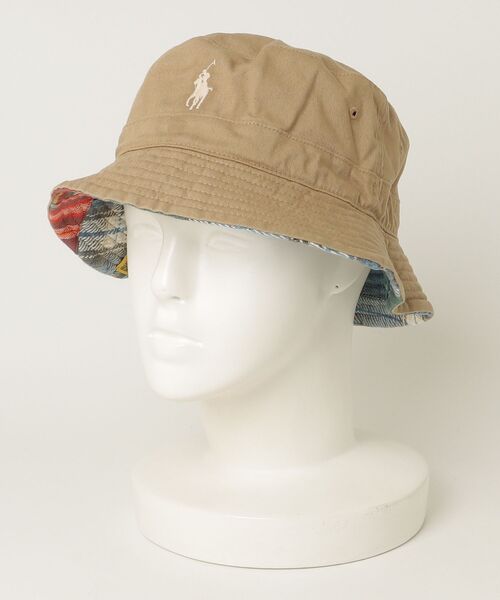 リバーシブル ツイルフランネル バケット ハット（ハット）｜POLO