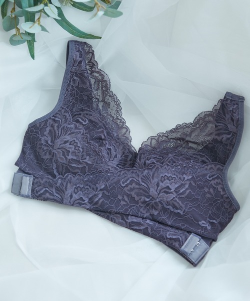 3段階で調整可能なフロントでクロスさせたサイドホック】ナイトブラ