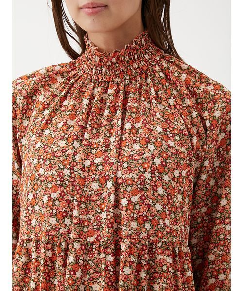 セール】フラワープリントティアードワンピース（ワンピース）｜Mila