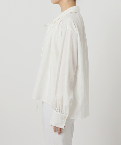 Noble（ノーブル）の「ギャザーボウタイブラウス（シャツ/ブラウス