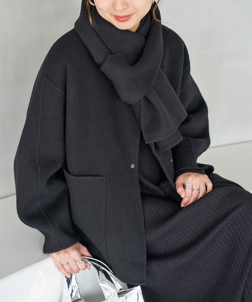 セール】《追加》ビーバーストール付きセットコート（ノーカラーコート