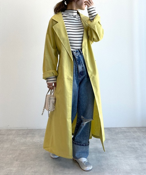 w closet（ダブルクローゼット）の「コットンリネンガウンコート