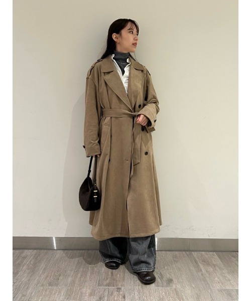 Mila Owen（ミラオーウェン）の「共ベルト付きオーバーサイズトレンチ