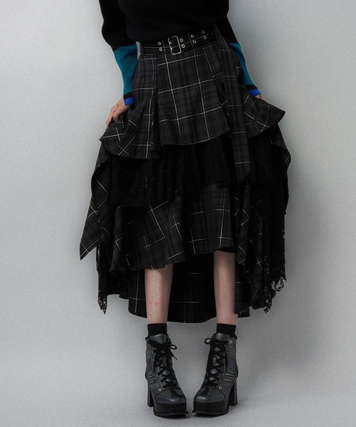 タータンチェックティアードスカート(HARE)（スカート）｜HARE（ハレ