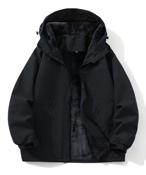セール】12A9-SZ ボリュームネック 裏フリースマウンテンパーカー