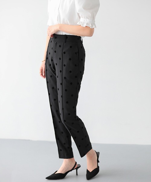 セール】フロッキードットパンツ【ZOZO限定商品】（スラックス）｜Fit