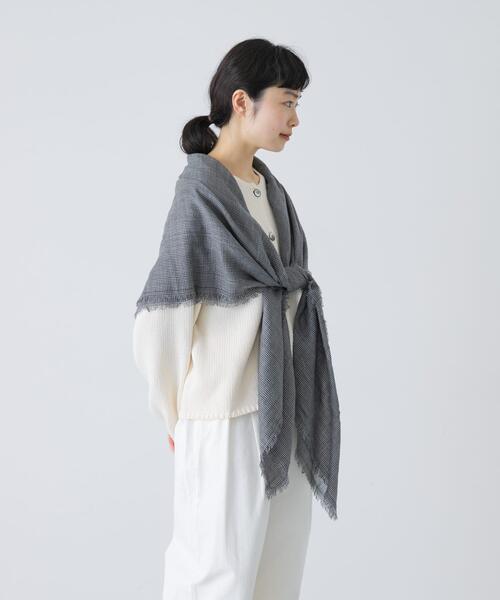 チェックスクエアストール（ストール/ショール）｜かぐれ（カグレ）の