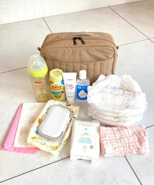 洗濯機洗い可能】おむつポーチショルダーバッグ オムツポーチ