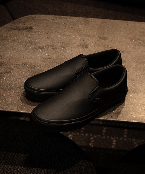 VANS ヴァンズ SLIP ON PU スリッポンPU V98CF WR M.BLACK（スニーカー