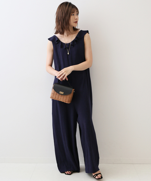 リネンフリルオールインワン（つなぎ/オールインワン）｜SLOBE IENA