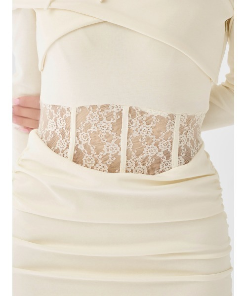 コルセットレースカットミニワンピース（ワンピース）｜Darich