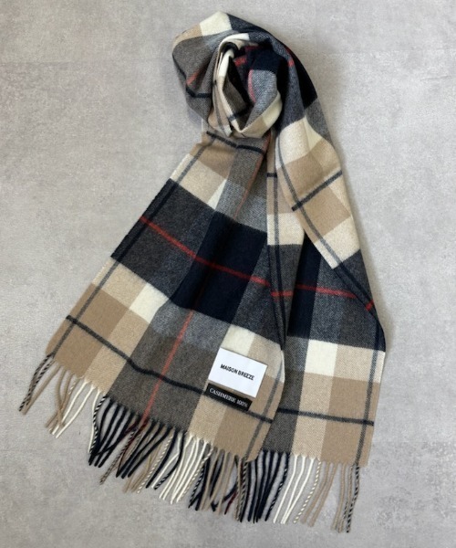 セール】【SETUP7】ピュアカシミア100% カシミア チェック マフラー