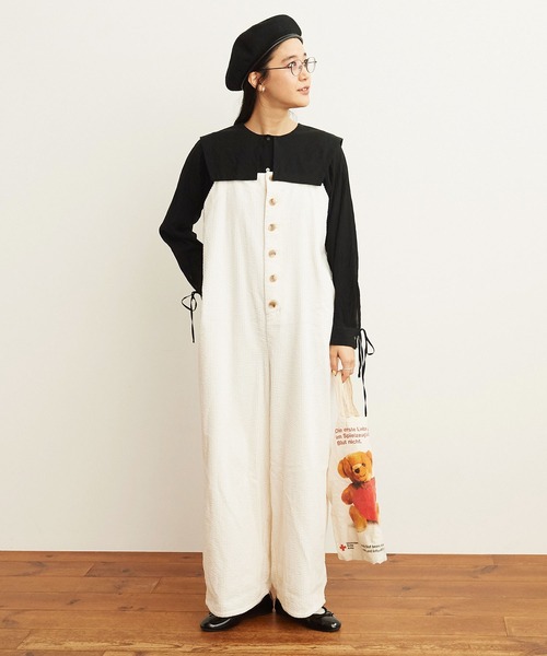 fig London（フィグロンドン）の「puff corduroy salopette