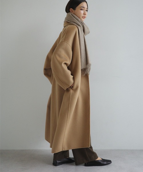 セール】【新色追加】リバーロングコクーンコート（チェスターコート