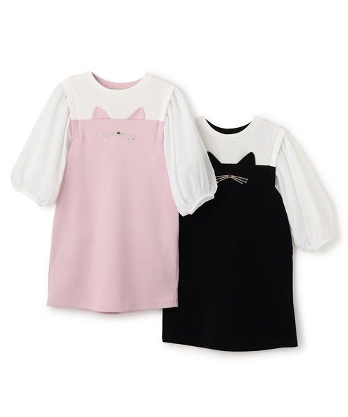 セール】袖切り替えキャットワンピース（ワンピース）｜kate spade new