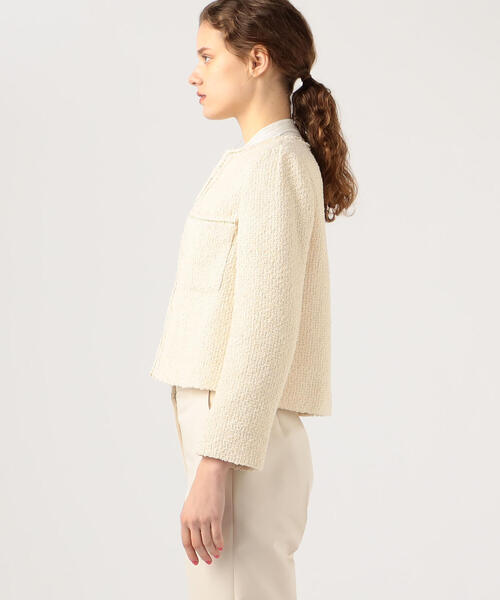 BALLSEY（ボールジィ）の「ツイストループツイード ノーカラー