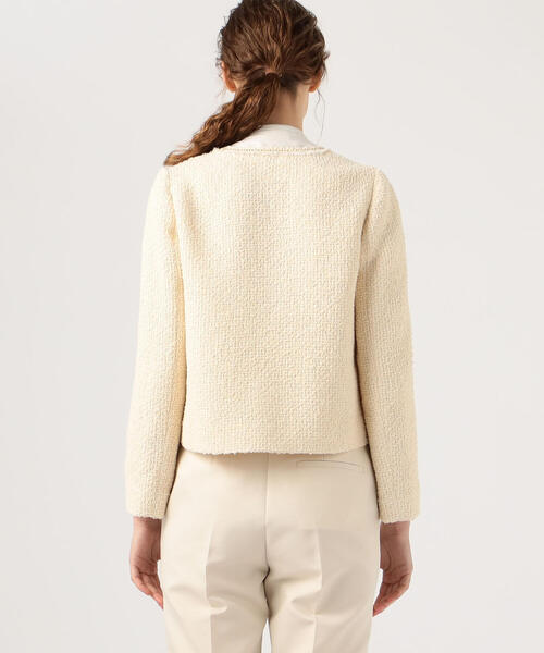 BALLSEY（ボールジィ）の「ツイストループツイード ノーカラー