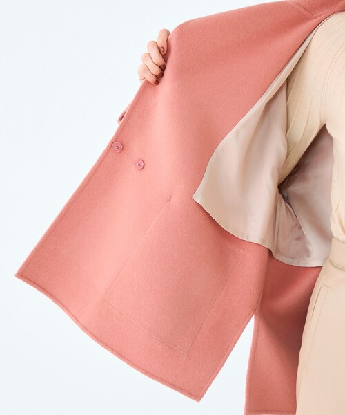 プレミアムウールリバー オープンカラーショートコート（その他