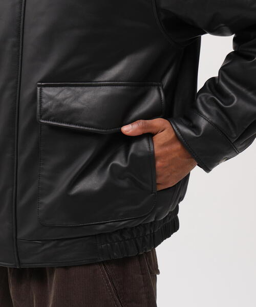 AVIREX × Eddie Bauer》LIGHT LEATHER BOMBER JACKET / ボンバー