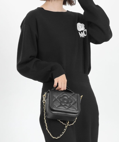 MARY QUANT（マリークワント）の「スクエアキルトデイジーパッチ 2WAY