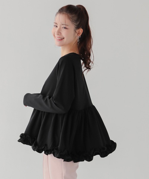 shellerフリルペプラムトップスeitan商品 shellerフリルペプラム