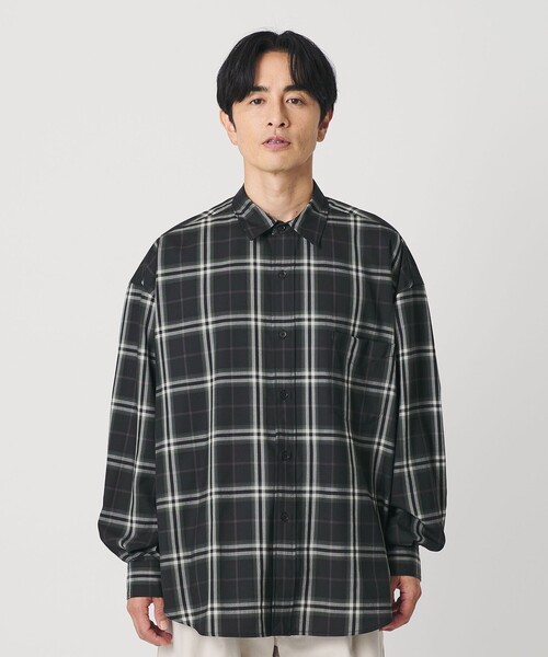 セール】＜koti BEAUTY&YOUTH＞メリノウール レギュラーカラー シャツ