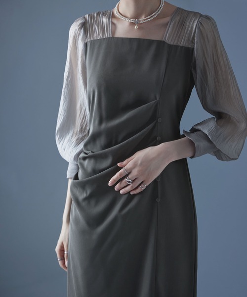 ドレープデザインIラインドレス（ドレス）｜etoll.（エトル）の